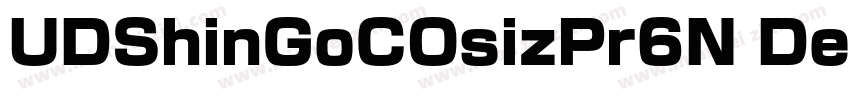 UDShinGoCOsizPr6N DeB字体转换